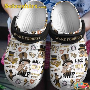 Wake Forest Demon Deacons Football Ncaa Make Them Feel You Sport Passion Comfort Clogs
