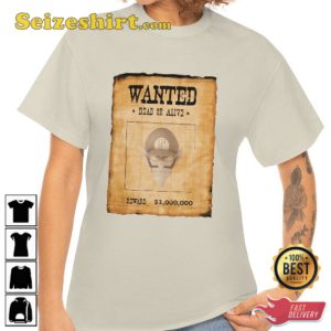 Wanted Dead Or Alive Reward 1000000 Waluigi OP Inspired T-Shirt