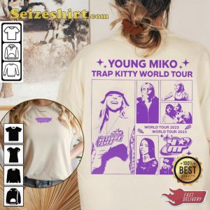 Young Miko Trap Kitty World Tour 2023 Baby Miko Itsyoungmiko Concert T-Shirt