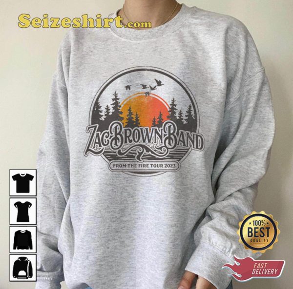 Zac Brown Band From The Fire 23 Tour Homegrown Southern rock Sweatshirt