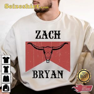 Zach Bryan American Heartbreak Combs Crazy Bullhead Country Inspired T-shirt