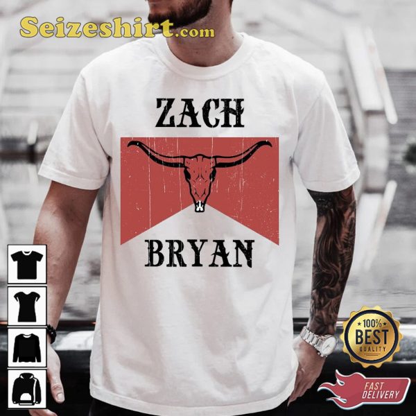 Zach Bryan American Heartbreak Combs Crazy Bullhead Country Inspired T-shirt