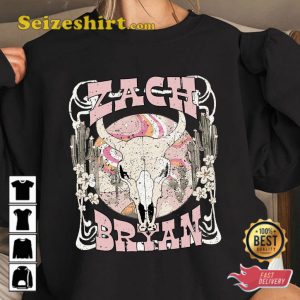 Zach Bryan Bullhead American Heartbreak Country Boho Style Fanwear Sweatshirt