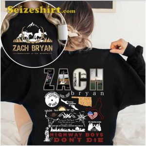 Zach Bryan Something In The Orange Highway Boys Fanwear 2 Sides Sweatshirt
