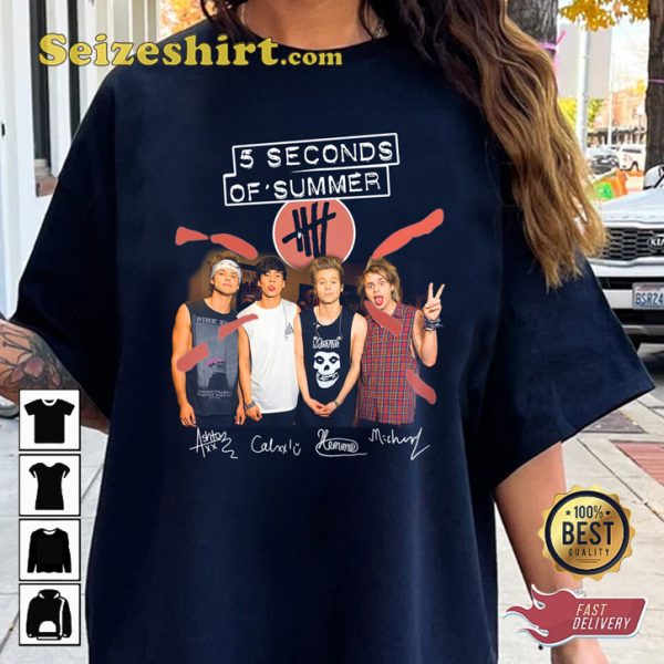5 Seconds Of Summer Band 5sos Live Show T-shirt