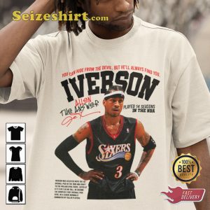 Allen Iverson The Answer He ll Always Find You NBA Basketball T-Shirt