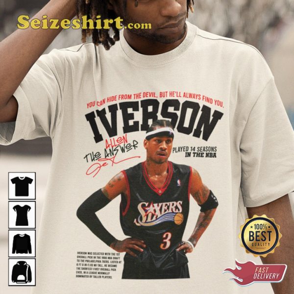 Allen Iverson The Answer He ll Always Find You NBA Basketball T-Shirt