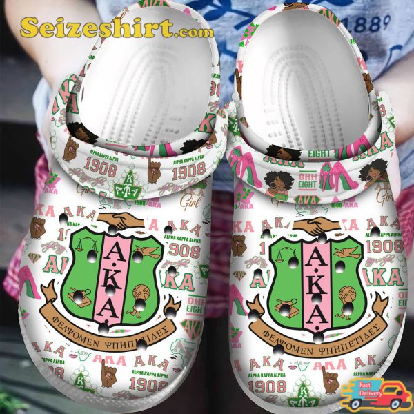 Alpha Kappa Alpha Aka 1908 Unisex Classic Clogs Shoes