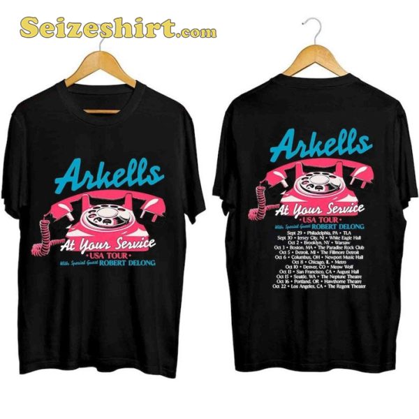 Arkells At Your Service 2023 Tour Canadian Pop-rock Concert T-Shirt