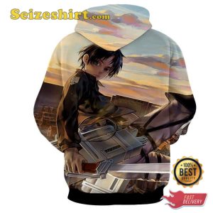 Attack On Titan Anime Eren Yeager Training Corps Titan Hoodie, Sweatshirt, T-shirt 3D
