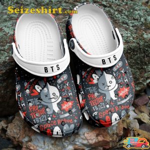 BT21 Van The Protector BTS Pattern Clogs Shoes