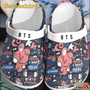 BTS Cooky Dream Of Being Strong Pattern BT21 Clogs