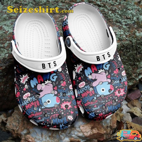 BTS Heart Shaped Da Horse Pattern BT21 Clogs