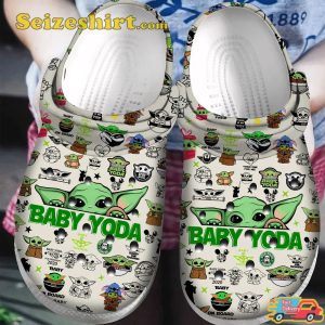 Baby Yoda Christmas Classic Clogs Shoes