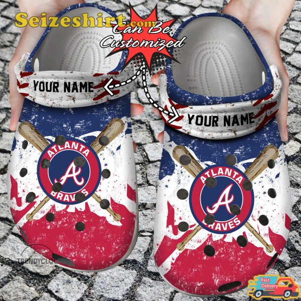 Baseball Abraves Personalized Watercolor New Clog