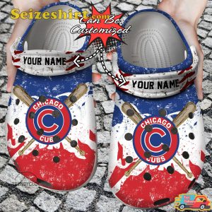 Baseball Ccubs Personalized Watercolor New Clogs