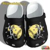 Baseball Girl Lovely Baseball Lovers Crocband Clogs