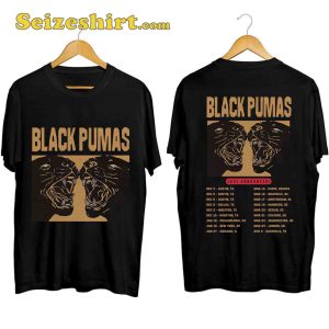 Black Pumas Tour 2023 2024 Music Concert T-shirt