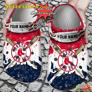 Bred Sox Personalized Watercolor New Clog Shoes