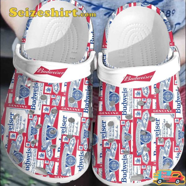 Budweiser King Of Beer Fan Gift Clogs