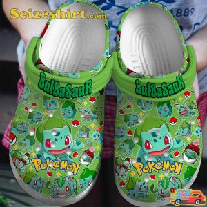 Bulbasaur Pokemon Cartoon Cuteness Overload Clogs Shoes