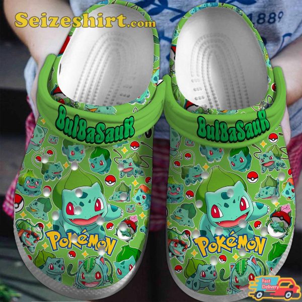 Bulbasaur Pokemon Cartoon Cuteness Overload Clogs Shoes