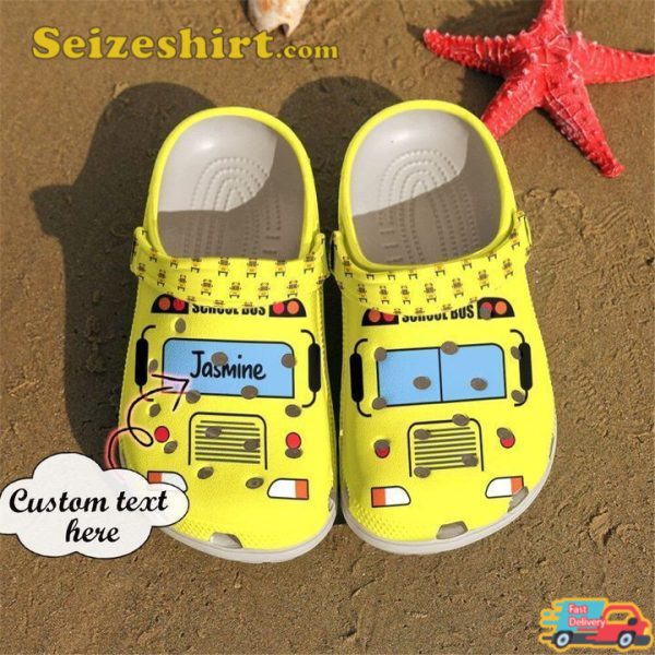 Bus Driver Personalized Car Clogs Shoes