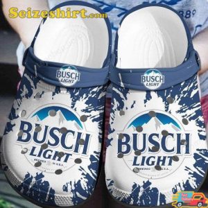 Busch Light Frosty Peaks Brew Beer Lover Clogs Shoes