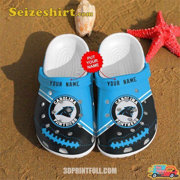 Carolina Panthers Personalized Custom For Nfl Fans Clog Shoes