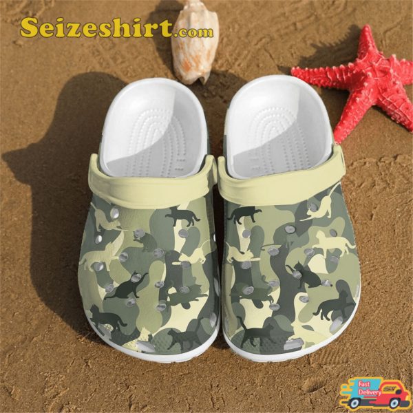 Cat Camo Pattern Crocband Clogs Shoes