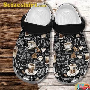 Coffee Cappuccino Lover Clog Shoes