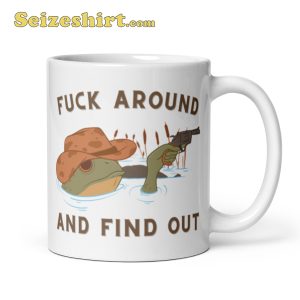Cowboy Frog Fck Around And Find Out Coffee Mug