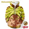 Crazy Broly Super Saiyan Attack Powerful Danger Trendy Design Pocket Hoodie, Sweatshirt, T-shirt 3D