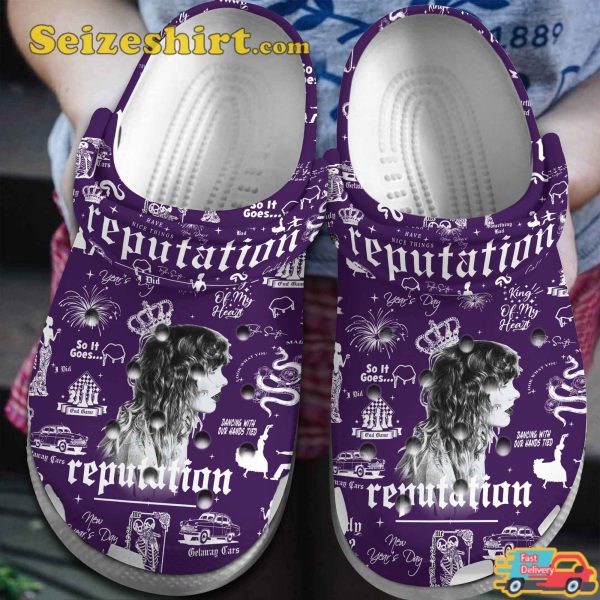 Crocband Taylor Swift Music Reputation Clogs Shoes