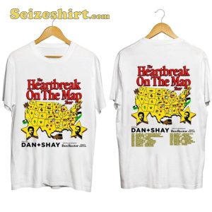 Dan And Shay Tour Heartbreak On The Map 2024 T-shirt