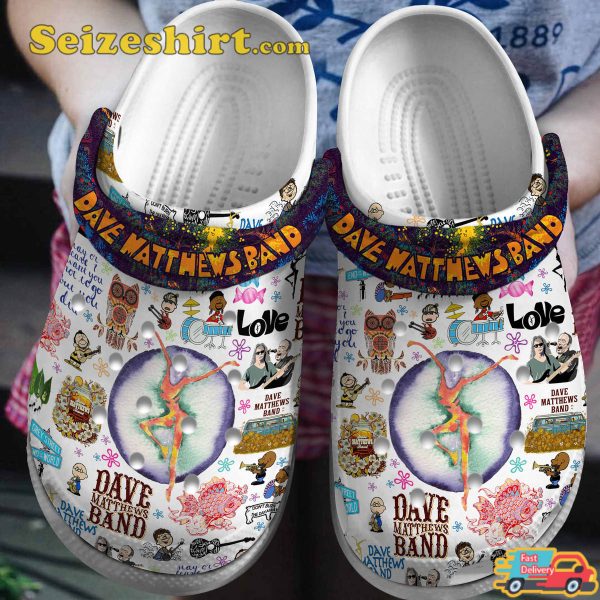 Dave Matthews Music Folksy Vibes American Baby Melodies Comfort Crocs Shoes