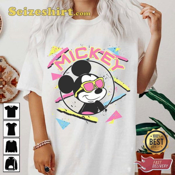 Disney Mickey And Friends Mickey Mouse 90s Disco Boy T-Shirt