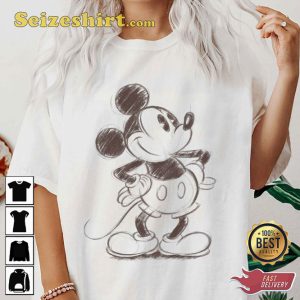 Disney Mickey And Friends Mickey Mouse Sketch Inspired T-Shirt