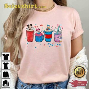 Disney Mickey And Friends Valentine Coffee Latte Drink Cup Inspired T-Shirt