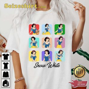 Disney Snow White Moods Snow White And Seven Dwarfs Cartoon T-Shirt