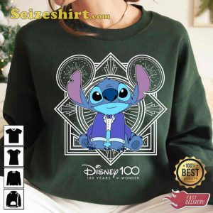 Disney Stitch Cute Retro Lilo And Stitch 100 Anniversary Cartoon T-Shirt