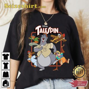Disney Tale Spin Group Disneyland Vacation Trip Baloo Cartoon T-Shirt