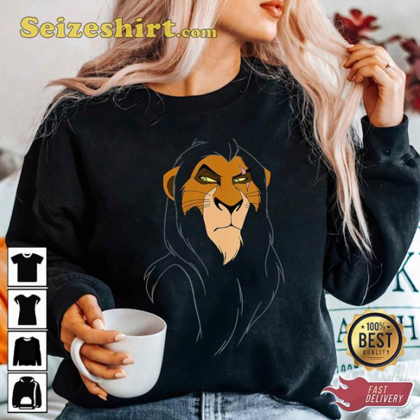 Disney The Lion King Scar Large Face Sweatshirt