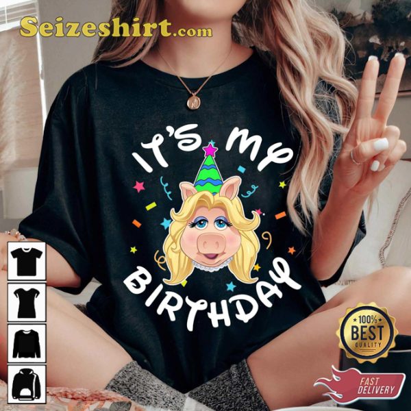 Disney The Muppets Its My Birthday 90s Cartoon T-Shirt