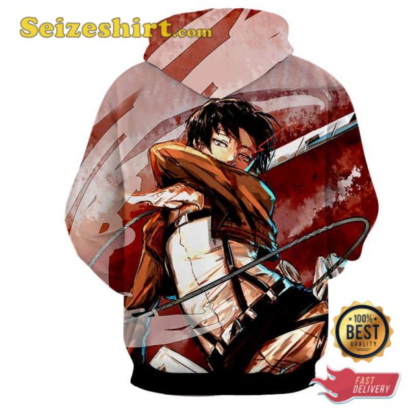 Dope Levi Ackerman Intense Air Battle Hoodie, Sweatshirt