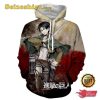 Dope Levi Ackerman Sword Battle Pose Hoodie, Sweashirt