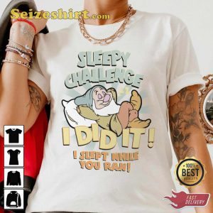 Dopey Dreamy Dash Tee Disney Races 2023 Sleepy Dwarf T-Shirt