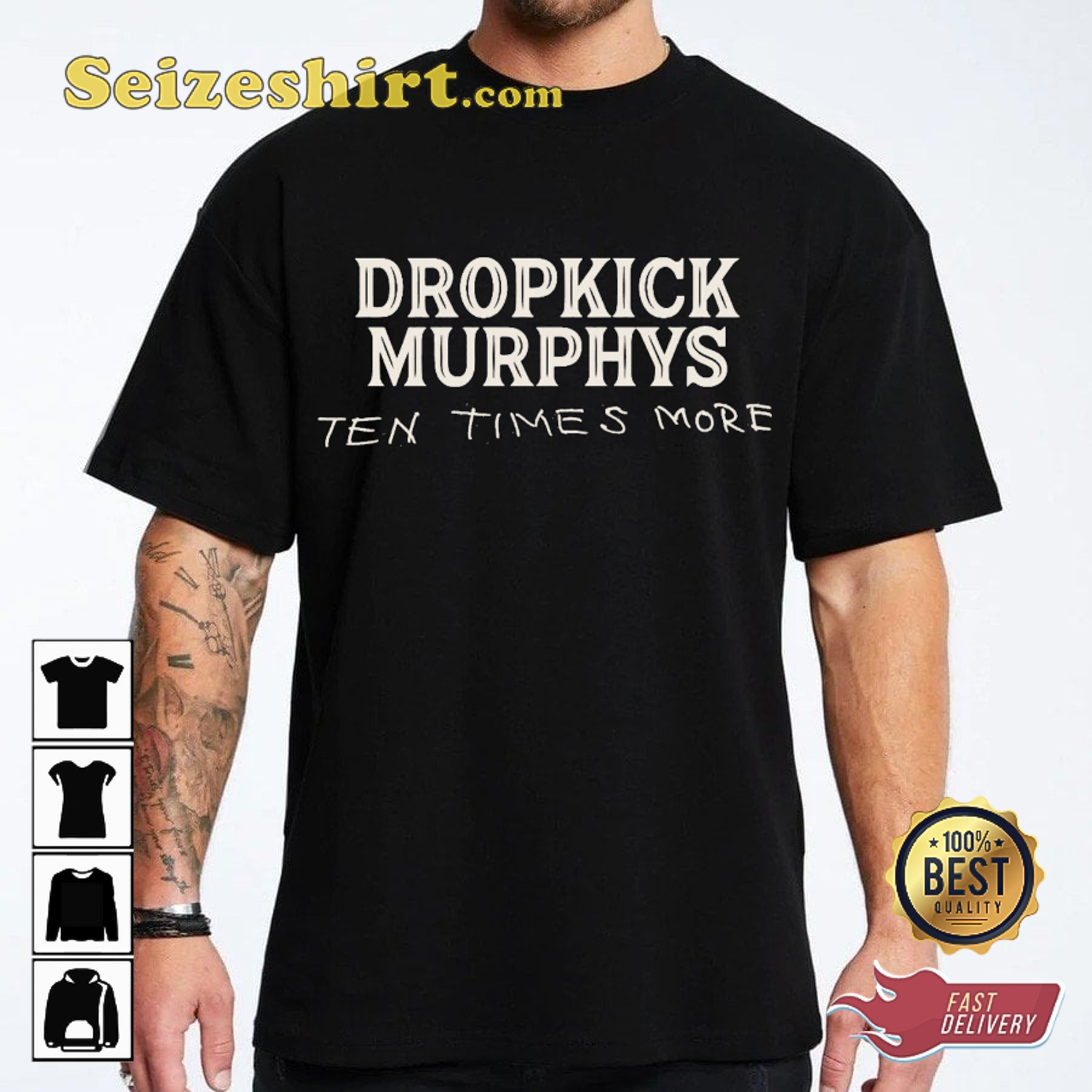 Dropkick Murphys Tour Ten Times More Song T-shirt