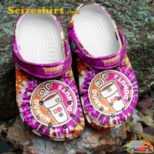 Dunkin Donuts Tie Dye Clogs