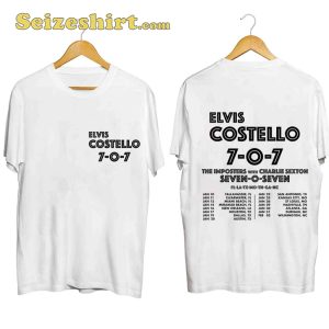 Elvis Costello And The Imposters Band With Charlie Sexton 707 Tour 2024 T-shirt